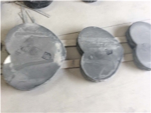 Shanxi Black Granite Polish Heart Shape Tombstone and Monuments