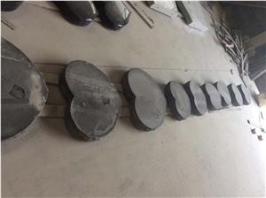 Shanxi Black Granite Polish Heart Shape Tombstone and Monuments