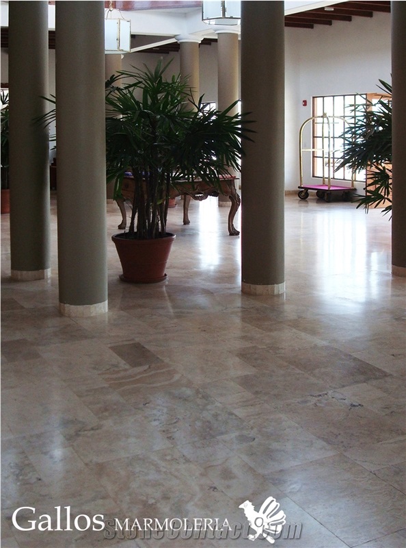 Camila Travertine Tiles & Slabs, Grey Travertine Peru Wall Tiles, Floor Tiles