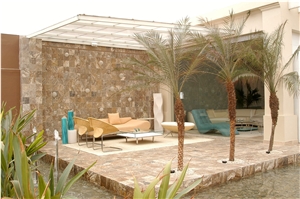 Crater Fantasy Travertine Peru Tiles & Slabs, Brown Travertine Flooring and Walling Tiles Polished