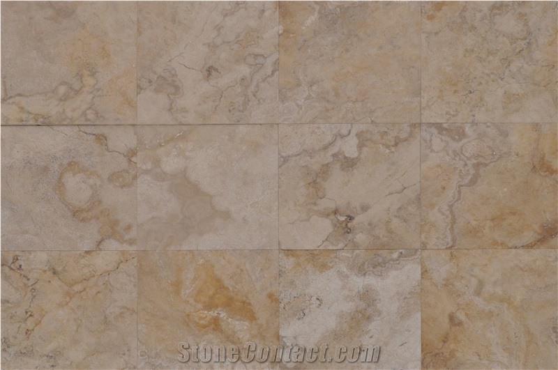Crema Viejo Travertine Tiles & Slabs, Yellow Travertine Peru Wall Tiles, Floor Tiles