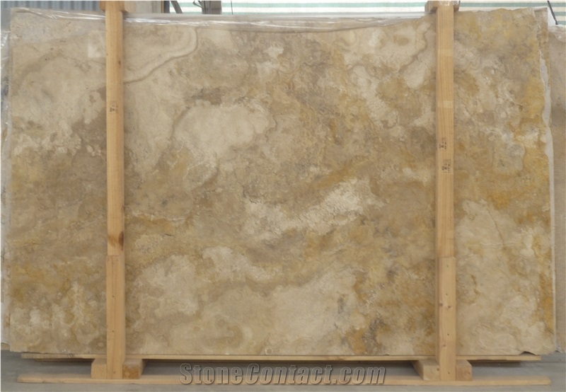 Crema Viejo Travertine Tiles & Slabs, Yellow Travertine Peru Wall Tiles, Floor Tiles