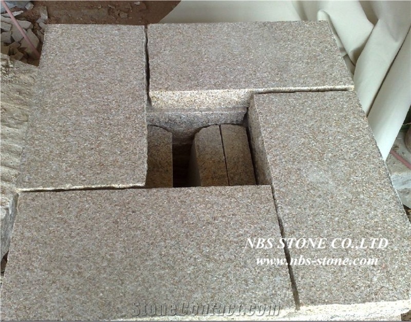 682 Flamed Granite Paver Tiles Use for Outdoor,G682 Granite Cube Stone & Paver
