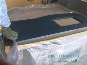 China Absolute Black Kitchen Granite Countertops& Hebei Black Granite Countertops