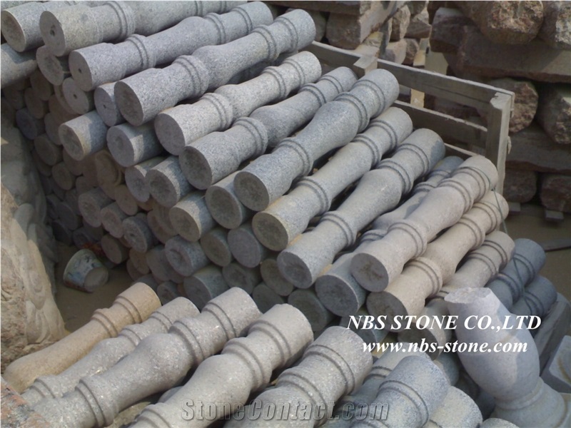 Dholpur Grey Granite Balustrade, Grey Granite Balustrade & Railings