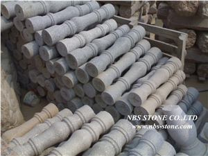 Dholpur Grey Granite Balustrade, Grey Granite Balustrade & Railings