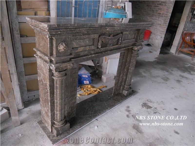 European Popular Style Granite Fireplace1