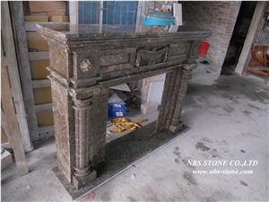 European Popular Style Granite Fireplace1