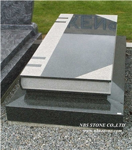 European Popular Style Granite Tombstone Sculptured Statue, Western & European，Hand Carving for Outdoor & Garden
