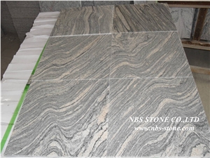 G4261,Polished China Juparana Natural Granite Slab,Multicolour Grain Granite Slab