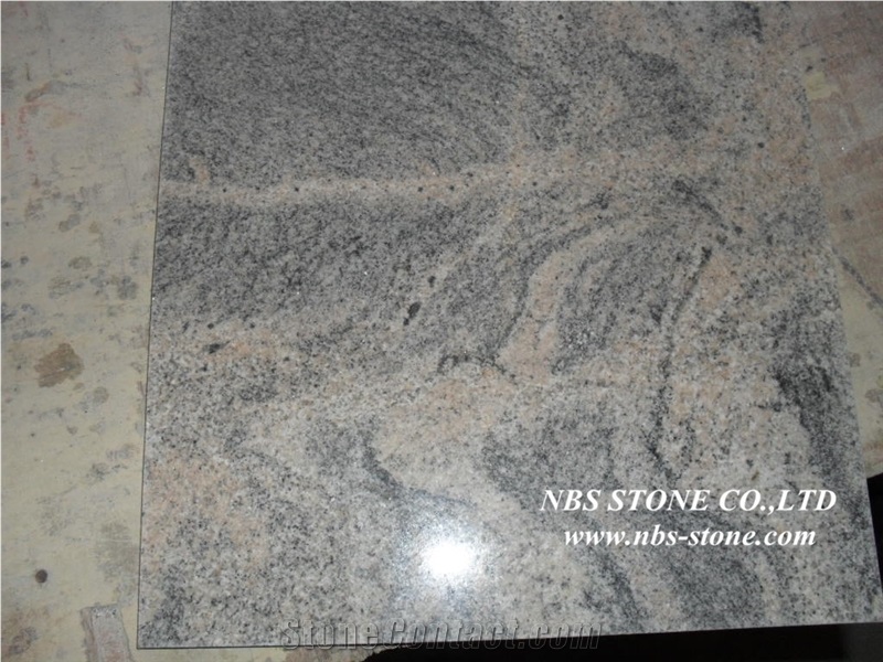 G4261,Polished China Juparana Natural Granite Slab,Multicolour Grain Granite Slab