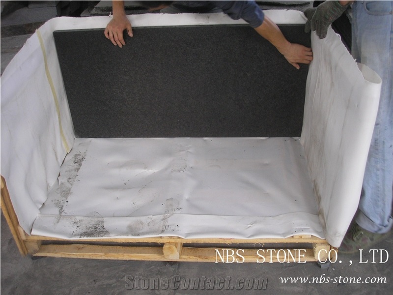 G684 Granite,Chinese Fuding Black,Chiselled,Pearl Black,Slabs & Tiles, G684 Black Basalt Granite