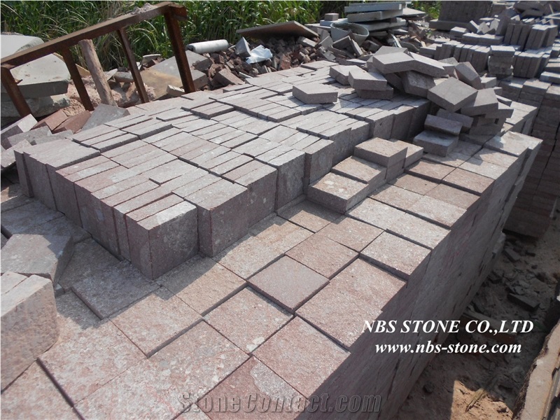 G699 Granite Da Yang Red Granite& Fujian Putian Red Cube Stone & Pavers