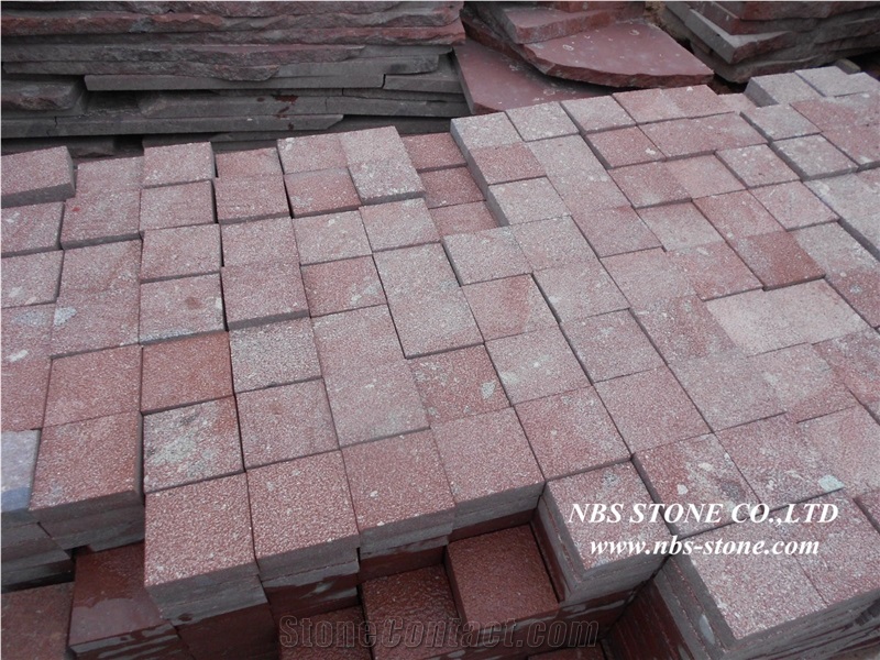 G699 Granite Da Yang Red Granite& Fujian Putian Red Cube Stone & Pavers