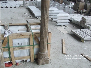 Light Emperador Marble& Turkey Brown Marble for Columns