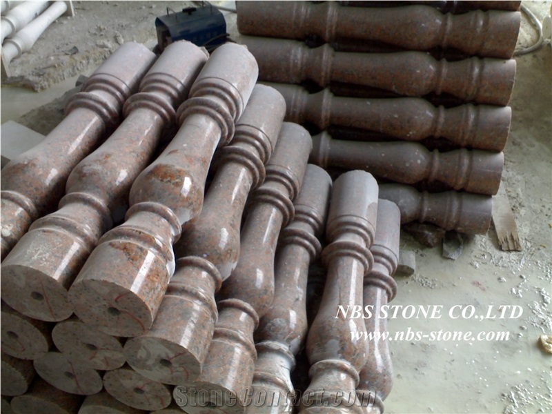 Maple-Leaf Red Balustrade,Maple Leaf Red Granite Balustrade