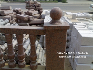 Maple-Leaf Red Balustrade,Maple Leaf Red Granite Balustrade