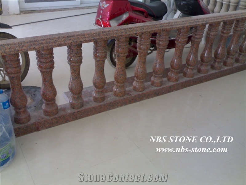 Maple-Leaf Red Balustrade,Maple Leaf Red Granite Balustrade