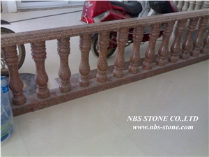 Maple-Leaf Red Balustrade,Maple Leaf Red Granite Balustrade
