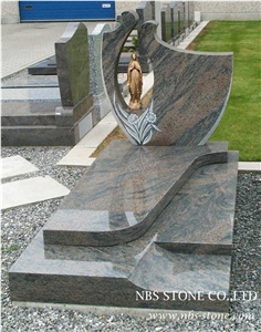 Multicolor Red Granite Tombstones