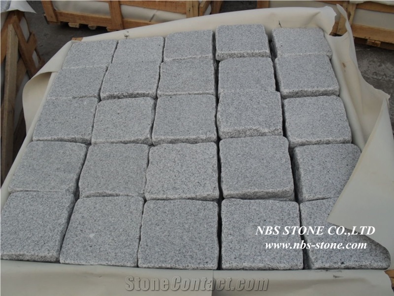 Natural Split Zhangpu Black Granite Paving Stone,Cobble Stone(Good Price)