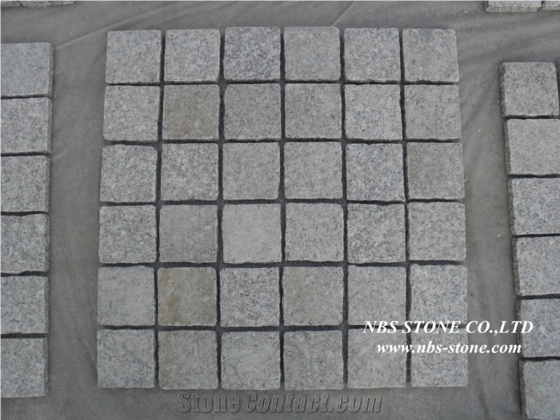 Natural Split Zhangpu Black Granite Paving Stone,Cobble Stone(Good Price)