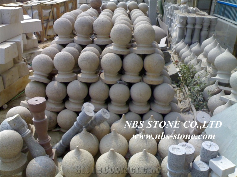 Red Granite Pier Caps & Quoins, Red Granite Sphere Balls,Red Ukraine Glob