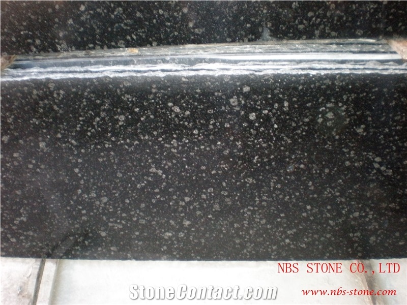 Starry Black Granite Tile for Wall and Flooring, China Black Granite