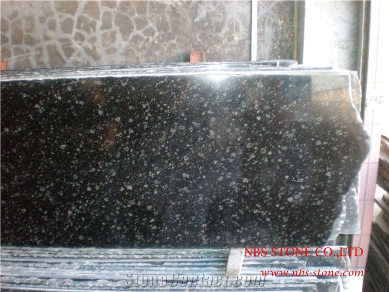 Starry Black Granite Tile for Wall and Flooring, China Black Granite