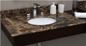 China Emperador Marble Bathroom Top,Brown Marble Vanity Top