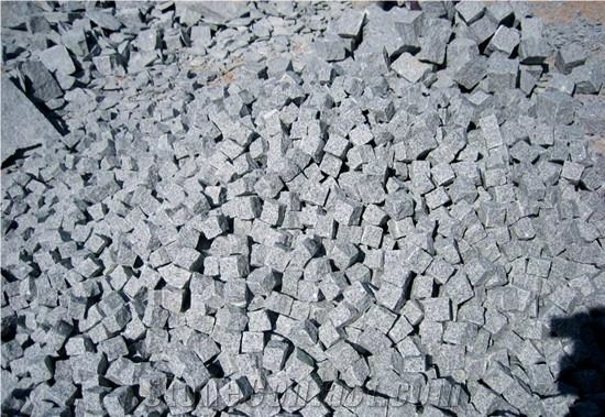 G603 Granite Cobble Stone,China Grey Cube Stone,G603 Granite Pavers