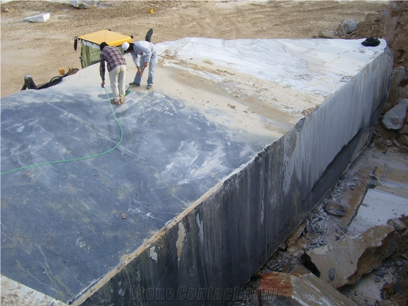 King Blue Stone Grey Marble Block