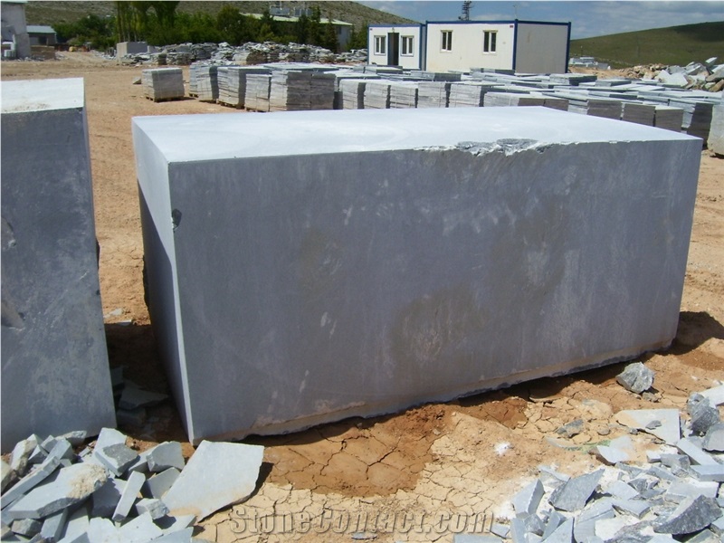 King Blue Stone Grey Marble Block