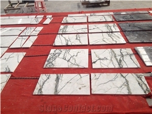 China Arabescato Marble Polished Tiles/White Marble Slabs & Tiles with Veins/Vein Marble/Marble Tiles/White Marble/Green Marble