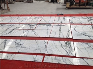 China Arabescato Marble Polished Tiles/White Marble Slabs & Tiles with Veins/Vein Marble/Marble Tiles/White Marble/Green Marble