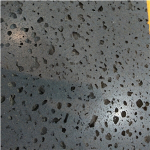 2015 Hot Sales Basalt Slabs, China Grey Basalt with Holes