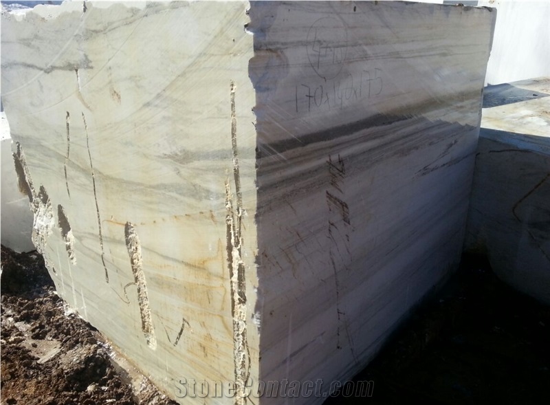 Calacatta Marble - Veincut, Gangsaw Block Photos from Quarry - Volume 3