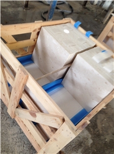 Myra Beige & Seashell Limestone - 18"X18"X1/2" - Brushed Myra Beige & Seashell Limestone - 18"X18"X1/2" - Brushed