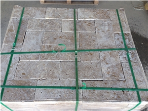 Noce Travertine, Paver - 6x12" (150x305x30 Mm) Dry Photo