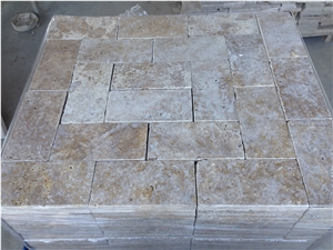 Noche Travertine, Paver - 6x12" (150x305x30 Mm) Dry Photo