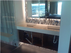 Blizzard Caesar Stone Avnity with Integrated Sink