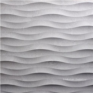 3d interiro feature wavy stone textured wall cladding tiles