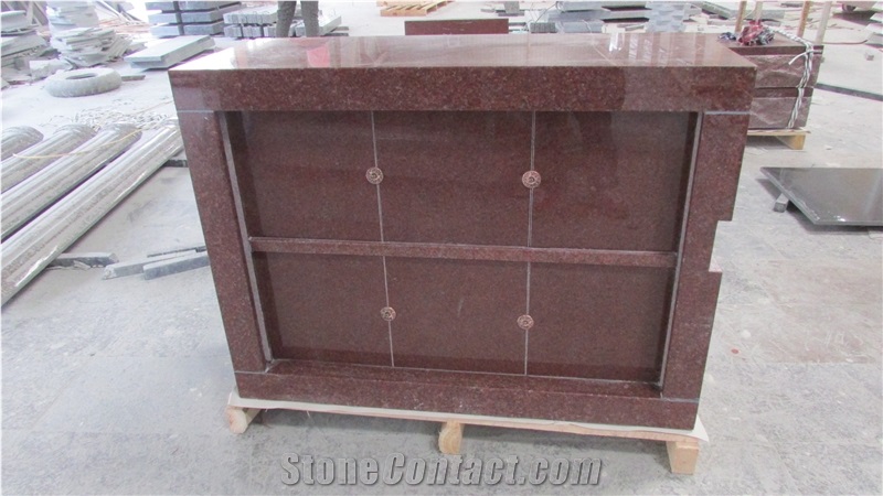 Natural Simple Maple Red Columbarium