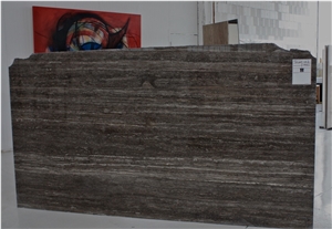Travertino Titanium Tiles & Slabs, Grey Travertine Tiles & Slabs