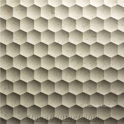 Natural marble 3d feature luxury wall designs