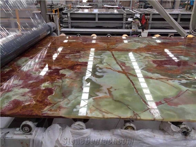 Green Onyx Slabs & Tiles,China Polish Green Onyx,Polished,Stone Wall Cladding