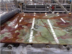 Green Onyx Slabs & Tiles,China Polish Green Onyx,Polished,Stone Wall Cladding