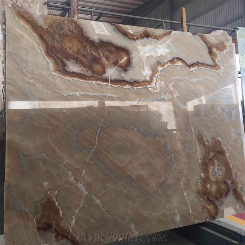 Polished Onyx Slabs and Tiles,Multicolor and Grey Onyx Floor Tiles and Wall Cladding,Brown Onyx Tiles & Slabs