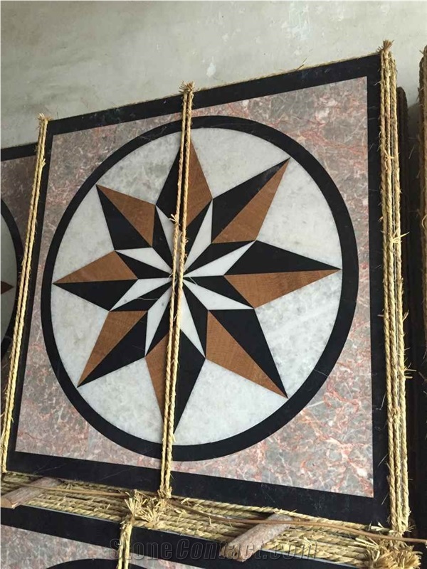 Water Jet Medallion,Square Medallion,Floor Madellion