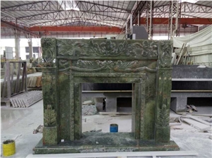 White Onyx Fireplace,European Style Fireplace,Decorative Carved Fireplace Mantel